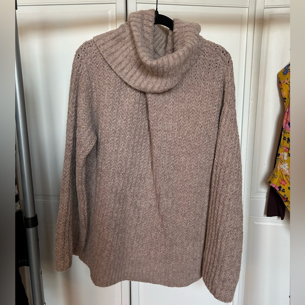 Cozy Tan Turtleneck Sweater